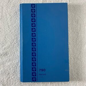 Vintage Blueline 790 Hard Cover Record Book